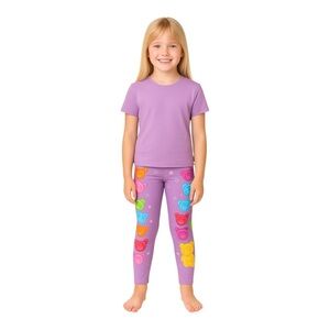 Disney Girl’s Size 13 Purple Gummy Mickey Mouse Leggings